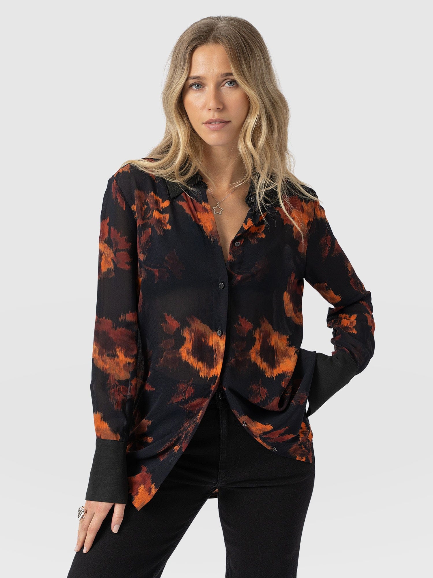 Madison Shirt - Autumn Floral - Women's Blouses | Saint + Sofia® UK